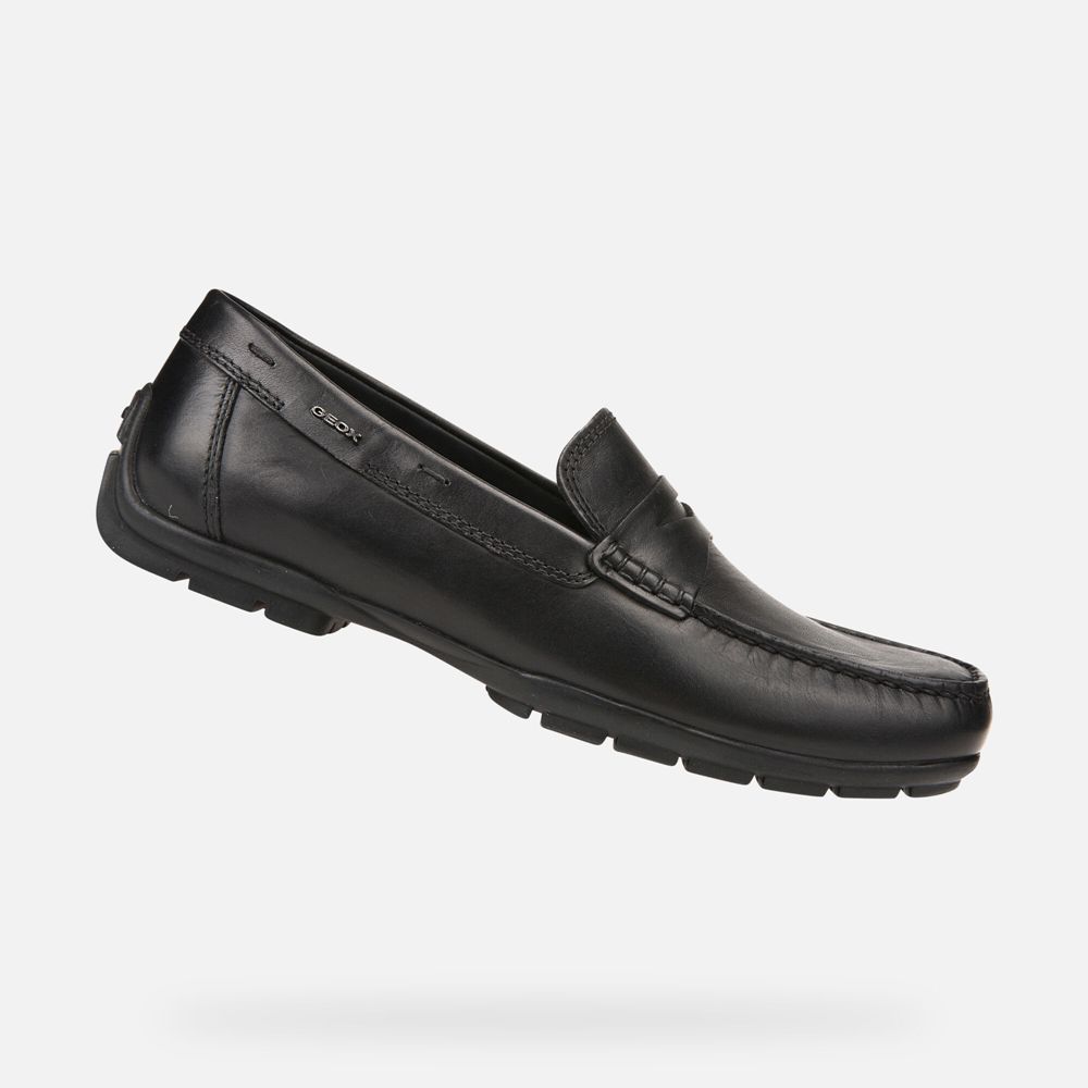 Geox Loafers Black Moner 2Fit Wide - Geox Mens Shoes - PKETJV694